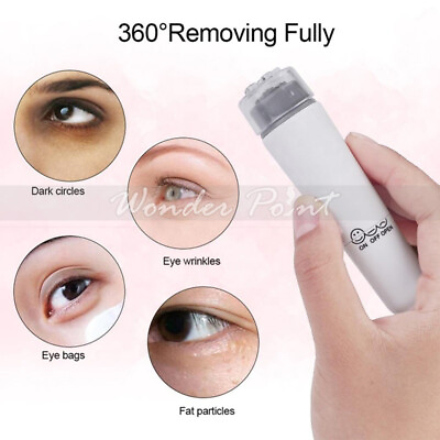 #ad Cute Facial Massage Pen Mini Eye Massager Anti Wrinkle Beauty Tool With 4 Heads $8.88