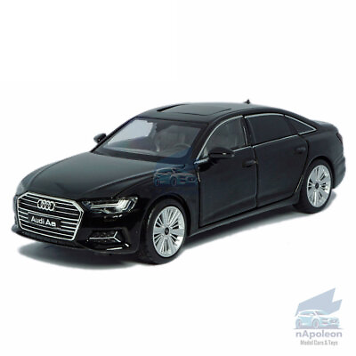#ad 1:32 Audi A6 Model Car Alloy Diecast Toy Vehicle Collection Kids Gift Black $34.95