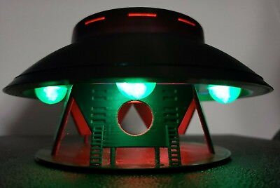 #ad The Invaders UFO Flying Saucer Medium Landed With Stand amp; lights $110.00