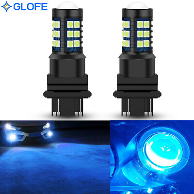 #ad GLOFE 3156 3157 LED Bulbs Ice Blue High Bright 3030 SMD Turn Signal DRL Lights $14.96