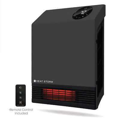 #ad Deluxe Infrared Portable Wall Heater 1000W Thermostat Medium Room Indoor Gray $104.51
