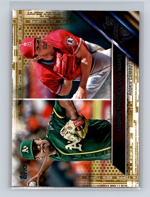 #ad 2016 Topps Update Greg Mahle Andrew Triggs #US63 Gold # 2016 Baseball Card $2.95
