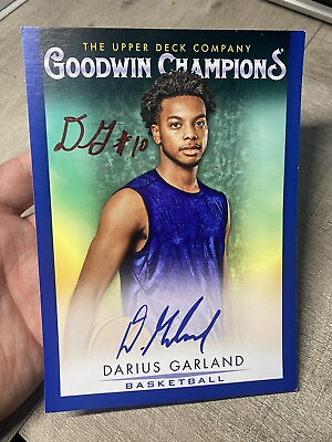 #ad 2021 Upper Deck Goodwin Champions #30 Darius Garland KS 1 JUMBO ON CARD creased $79.00