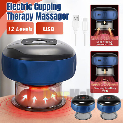 #ad Electric Cupping Massager Therapy Machine Infrared Vacuum Cupping Cups Slimming $22.81