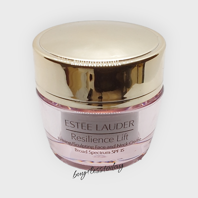 #ad Estee Lauder Resilience Lift Firming Sculpting Face Neck Cream SPF 15 0.5oz 15ml $47.98