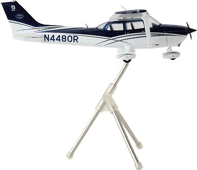 #ad Cessna 172 Skyhawk Aircraft N4480R Blue And White Gemini General Aviation Series $90.85