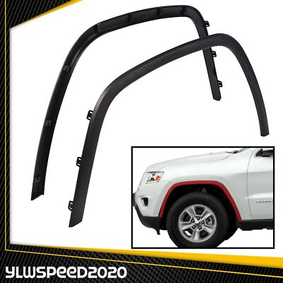 #ad PAIR FRONT FENDER FLARES LEFT amp; RIGHT SIDE FIT FOR JEEP GRAND CHEROKEE 2011 2016 $28.94
