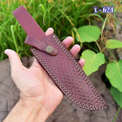 #ad Leather Hand Crafted BELT Loop Knife SHEATH Holster FIXED BLADE KNIFE Sheath $13.45