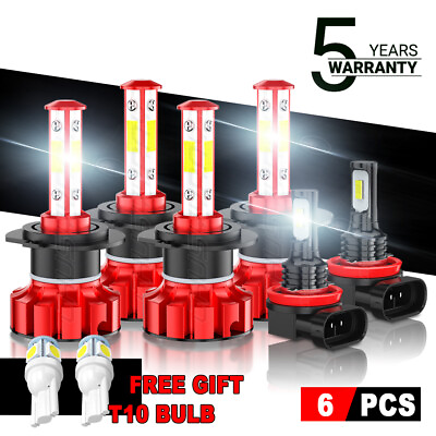 #ad For Hyundai Sonata 2011 2012 2013 2014 LED Headlight Bulbs Fog Lamp Combo $34.99