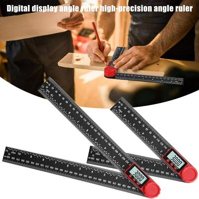 #ad NEW Digital Angle Finder Protractor 2In1 Angle Finder Ruler Tool W For DIY 2024 $7.45