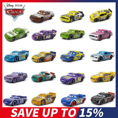 #ad Disney Pixar Cars Diecast Cars Racers McQueen 1:55 Diecast Car Toys Gift New $8.39