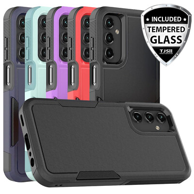 #ad For Samsung Galaxy A35 5G Case Heavy Duty Tough Dual Layer Cover Tempered Glass $8.95