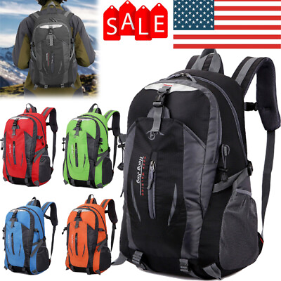 #ad 40L Outdoor Travel Hiking Camping Backpack Waterproof Rucksack Trekking Bag Pack $12.69