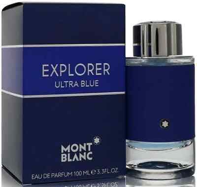 #ad Explorer Ultra Blue Mont Blanc Men cologne for him EDP 3.3 3.4 oz New in Box $34.15