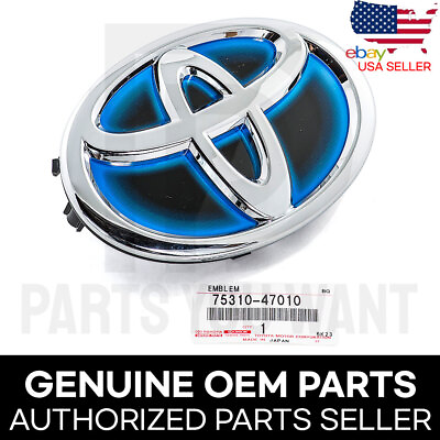 #ad Genuine Toyota OEM Hybrid Front Radiator Grille Badge Emblem Logo 75310 47010 $36.99