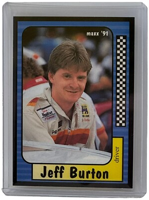 #ad Jeff Burton 1991 Maxx Rookie Card NASCAR Auto Racing #201 $2.49
