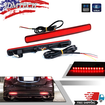 #ad 3 IN 1 Sequential Red Lens Brake Tail LED Kit Foglights For 2009 2014 Acura TSX $24.99