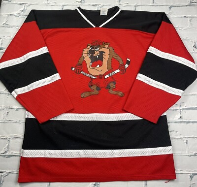 #ad Vintage Hockey Jersey Tasmanian Devils Athletic Knit Jersey Men’s Sz XL $30.00