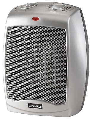 1500 Watt Electric Ceramic Space Heater with Adjustable Thermostat $33.64