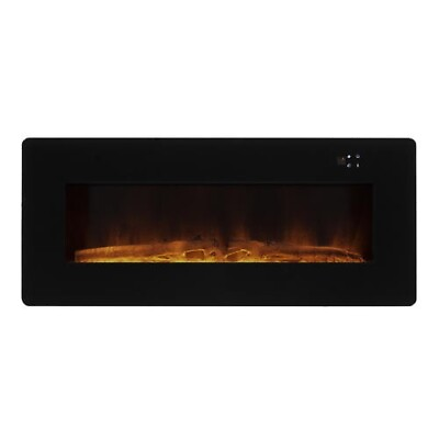 #ad 42quot; Flat Wall Mount Electric Fireplace w Stand Remote 7 Flame Color Heater $278.00