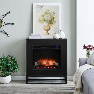 #ad Southern Enterprises Freestanding Electric Fireplaces 33quot;W Adjustable in Black $493.21