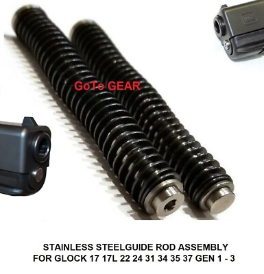 #ad Stainless Steel Recoil Guide Rod with spring for Glock 17 17L 22 24 31 Gen 1 2 3 $16.94