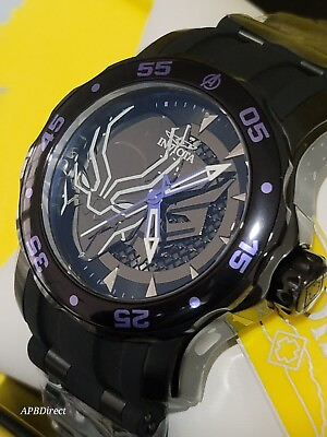 #ad Invicta Marvel Black Panther 48mm Purple Black Limited Edition mens watch $98.80