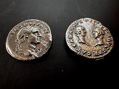 #ad DENARIUS OF VESPASIAN TITUS amp; DOMITIAN REVERSE MODERN MUSEUM SPECIMEN COIN GBP 4.99