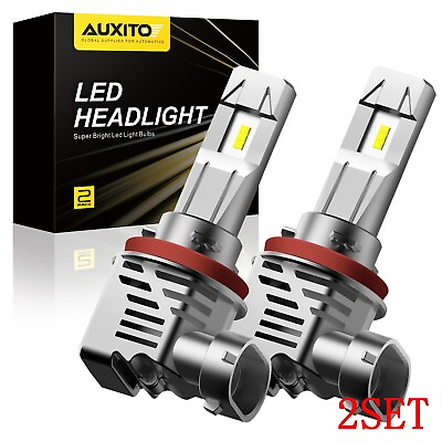 #ad 4X LED AUXITO Headlight Bulbs for Chevy Malibu Impala H11 H9 High Low Beam White $63.49