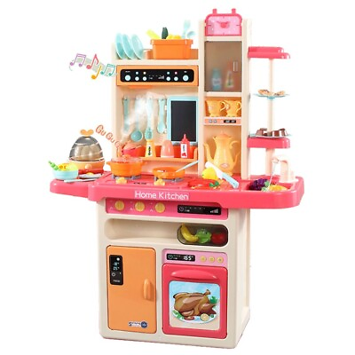 #ad Kitchen Play Set Kids Pretend Toy Cooking Role Play Toddler Girlsamp;Boys Xmas Gift $57.99