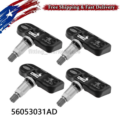 #ad 4PCS TPMS Tire Pressure Sensors fits for 2008 2012 Chrysler Town amp; Country Dodge $26.88