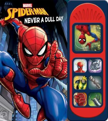 #ad Marvel Spider man Never a Dull Day Sound Book PI Kids Play A Sound GOOD $3.98