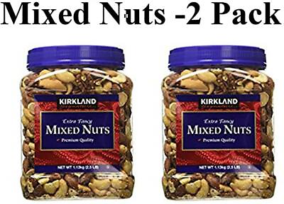 #ad Kirkland Signature Extra Fancy Mixed Nuts: 2 Jars of 40 Oz $57.00