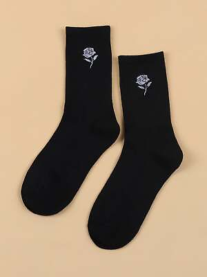 #ad Rose Flower Crew Socks Funny Socks for Women Novelty Socks Funky Socks Gift for $6.32