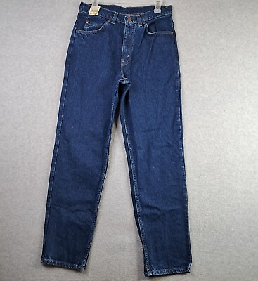 #ad VTG Brittania Big Red 32 M Dark Blue Jeans USA Made Regular Fit 80s Pants $49.98