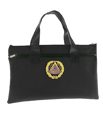 #ad Black Grand Master Masonic Tote Bag for Freemasons Colorful Logo $27.99
