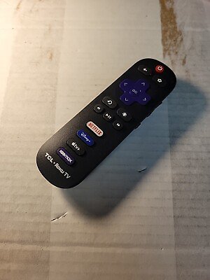#ad GENUINE OEM TCL Roku TV Remote Control With Netflix Disney Apple HBOMAX USED $8.95