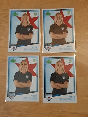#ad Penelope Hocking 2023 Parkside NWSL #20 Rookie RC Logo Red Stars Lions Lot Of 4 $15.00