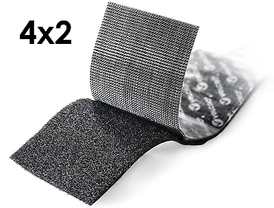 VELCRO 4” x 2” Industrial Heavy Duty Strips Self Adhesive Black Inch Brand Strip $3.15