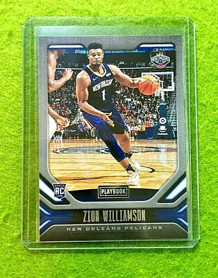 #ad ZION WILLIAMSON ROOKIE CARD JERSEY #1 PELICANS RC 2019 Chronicles PLAYBOOK $24.95