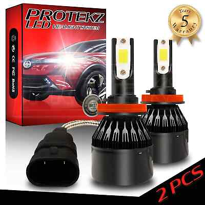 #ad 4 sided 9006 HB4 1500W Protekz CREE LED Headlight Kit Light Bulbs 6000K vs HID $33.42
