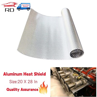#ad Embossed Aluminum Heat Shield Automotive 20#x27;#x27;x 28#x27;#x27; High Temp Thermal Barrier US $30.08
