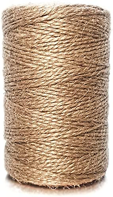 #ad Jute Rope Natural Jute Twine String 2 Ply 400Ft Thin Rope for Gift Box Packing $14.14