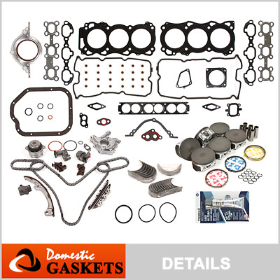 Fit 01 04 Nissan Pathfinder Infiniti QX4 3.5L Engine Rebuild Kit VQ35DE $389.00