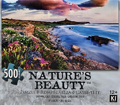 #ad Natures Beauty Sardinia Island Water Scenery 500 Piece Jigsaw Puzzle Italy $12.75