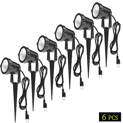 #ad 3000K 5 10W LED Outdoor Landscape Light IP65 Waterproof US Plug Garden Spotlight $53.59
