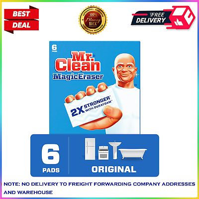 #ad Mr. Clean Magic Eraser Original Cleaning Pads with Durafoam White 6 Count $7.75