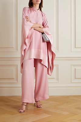 #ad Pink Color Co Ord set Silk Kaftan For Wedding wear Dress USA UK Casual Caftan $56.00
