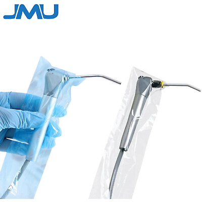 #ad 500 Box JMU Dental 3 Way Air Water Syringe Sleeves Covers 2.5#x27;#x27;X10#x27;#x27; Clear Blue $53.99