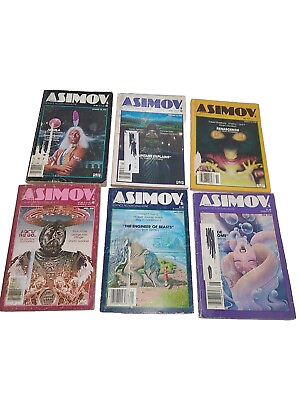 #ad Isaac Asimov Science Fiction Magazine #47 thru 52. First half of 1982 jan june $28.60
